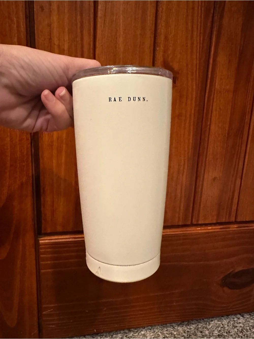 Hustle Stainless Travel Tumbler - Cream  Rae Dunn